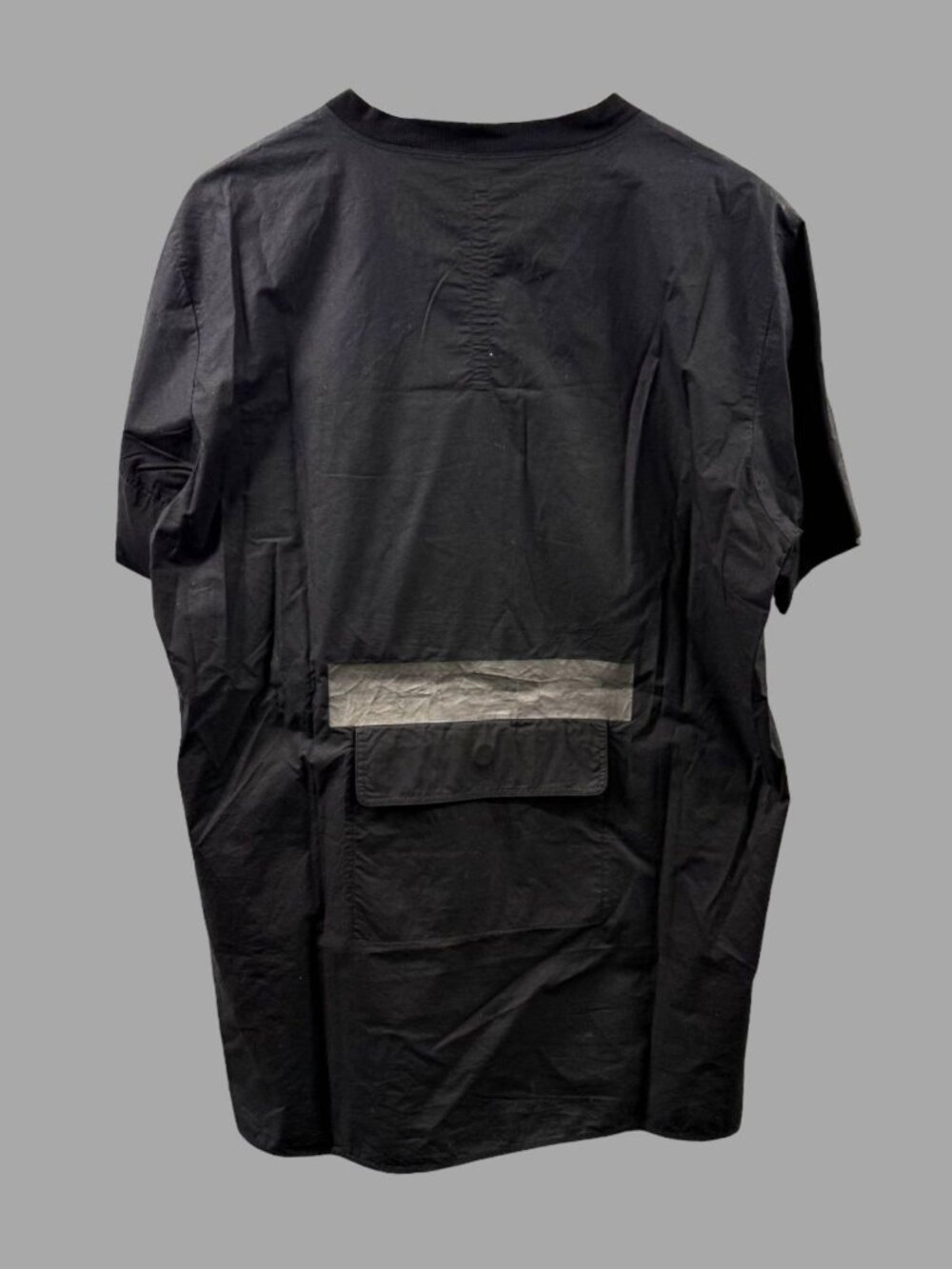 DAMIR DOMA SILENT Black Back Patch Pocket T-Shirt Sz L Cotton Blend